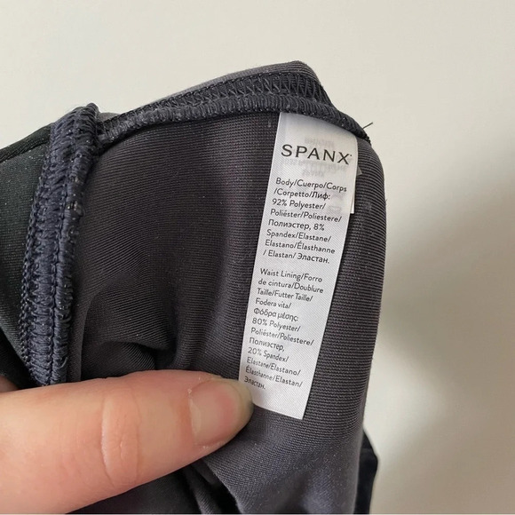 Spanx Velvet  Leggings Navy - Picture 9 of 10